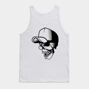 Skull With Cap Tank Top